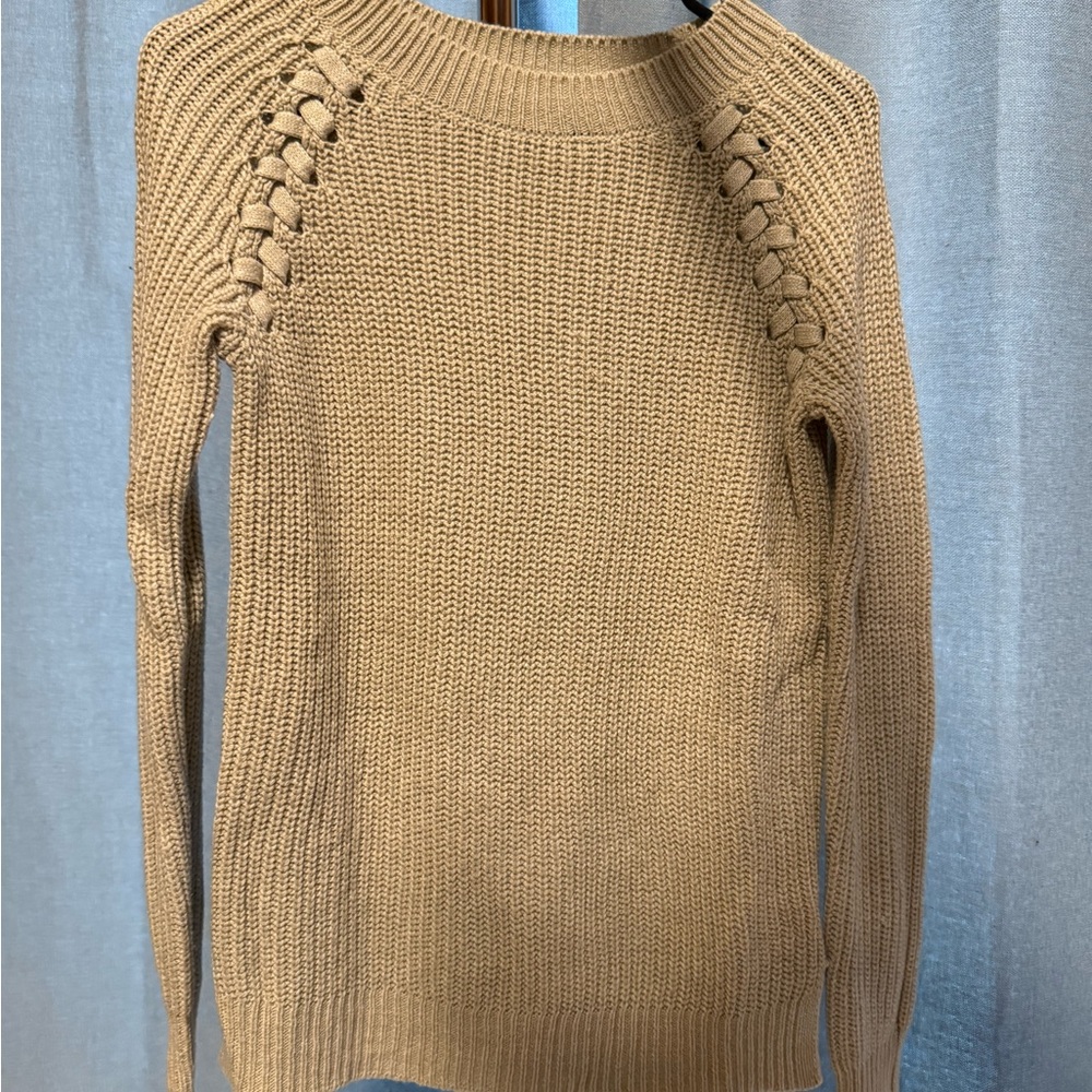 SO Women's Camel Knit Sweater